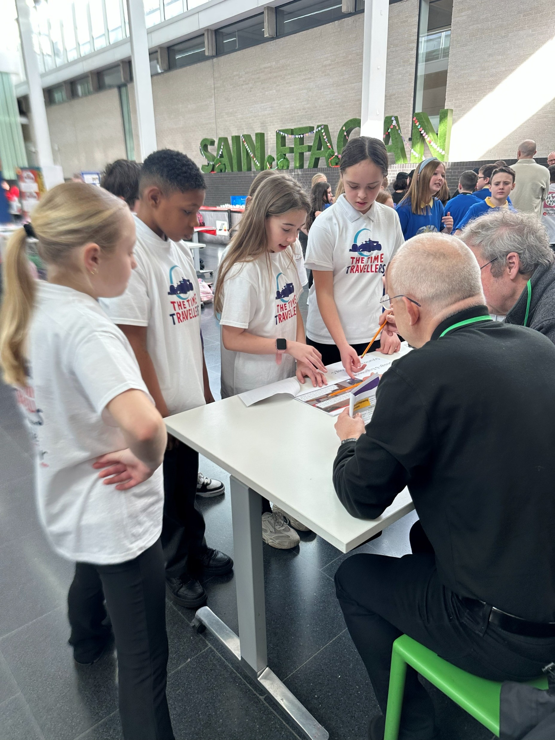 Team discussions with the judges